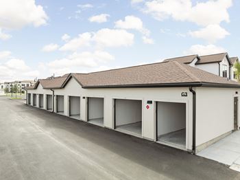 A row of garages